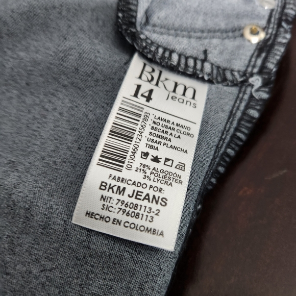 * New* Push Up  High Waist Colombian jeans size 14 black skinny jeans - Picture 14 of 14